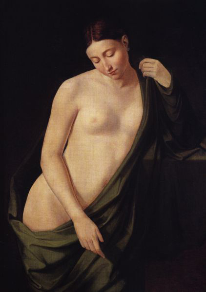 Nude study of a woman.